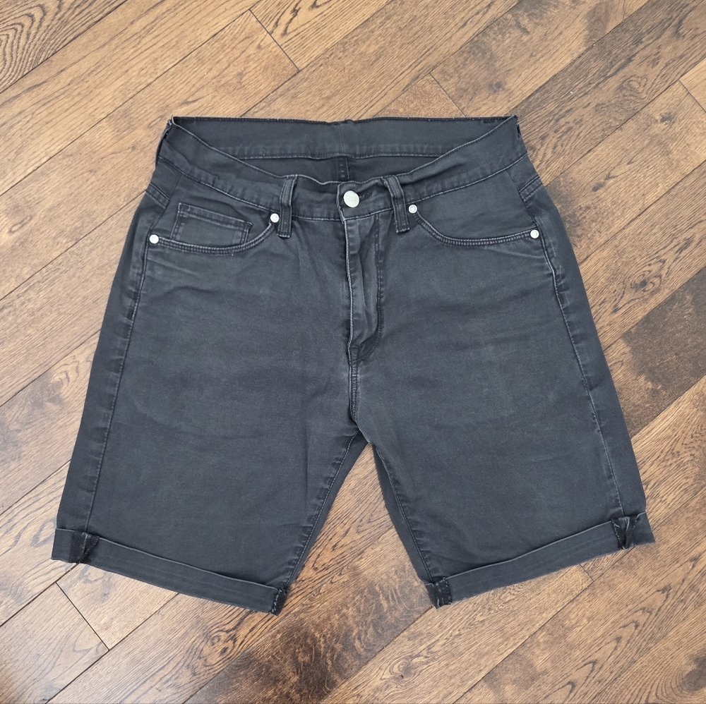 Carhartt Women's Black Denim Bermuda 8" Inseam Shorts Size 30